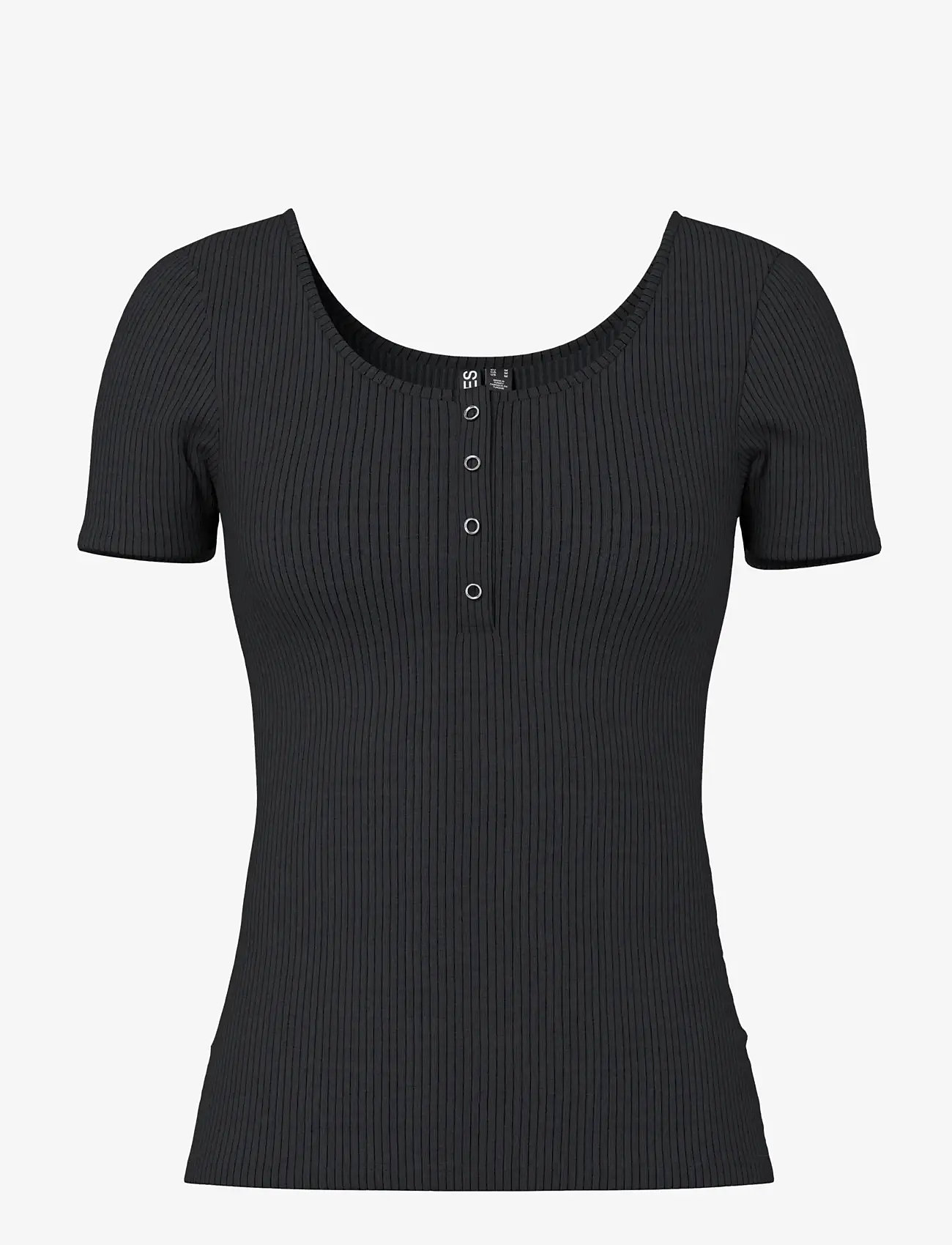 Pieces - PCKITTE SS TOP JRS NOOS BC - kortærmede bluser - black - 1