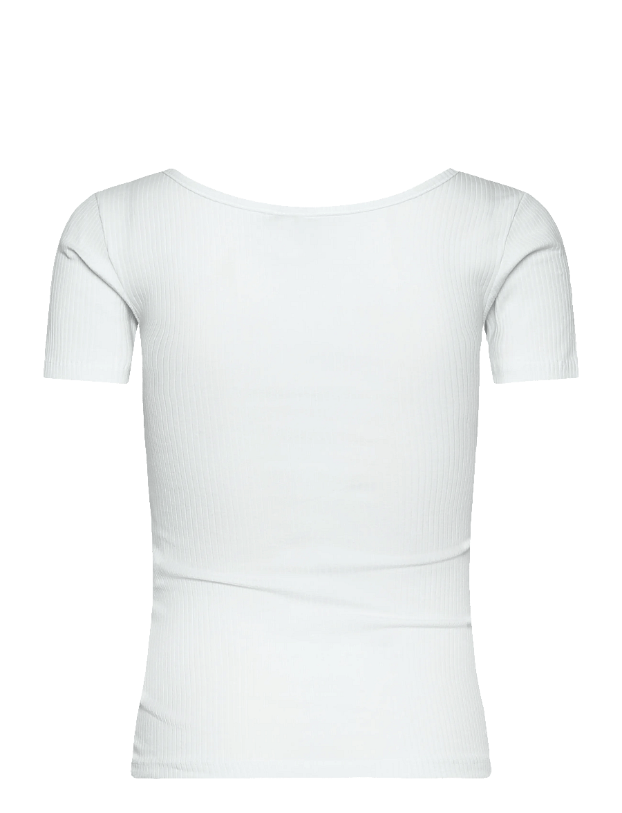 Pieces - PCKITTE SS TOP JRS NOOS BC - kurzärmelige blusen - bright white - 2
