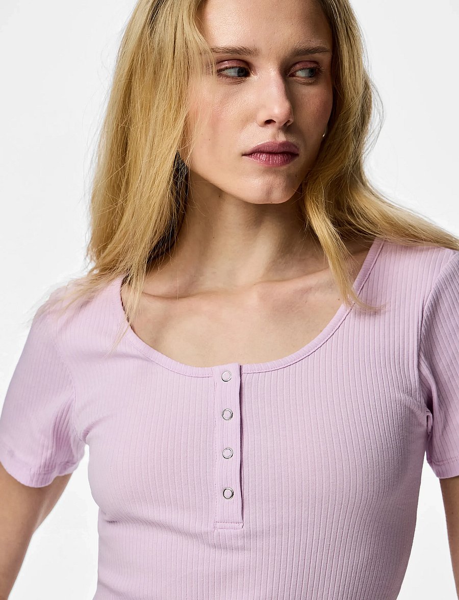 Pieces - PCKITTE SS TOP JRS NOOS BC - lühikeste varrukatega pluusid - winsome orchid - 5