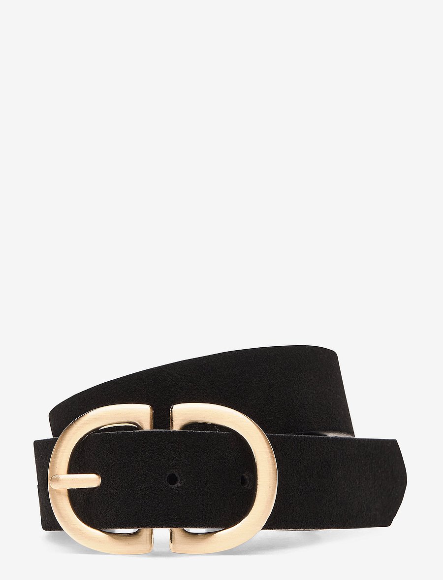 Pieces - PCJUVA SUEDE JEANS BELT NOOS - ledergürtel - black - 1