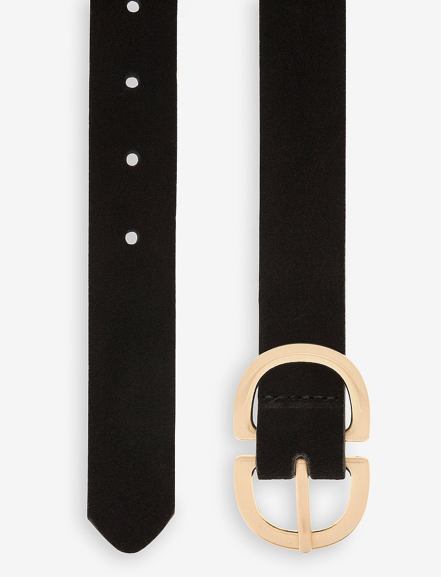 Pieces - PCJUVA SUEDE JEANS BELT NOOS - ledergürtel - black - 2