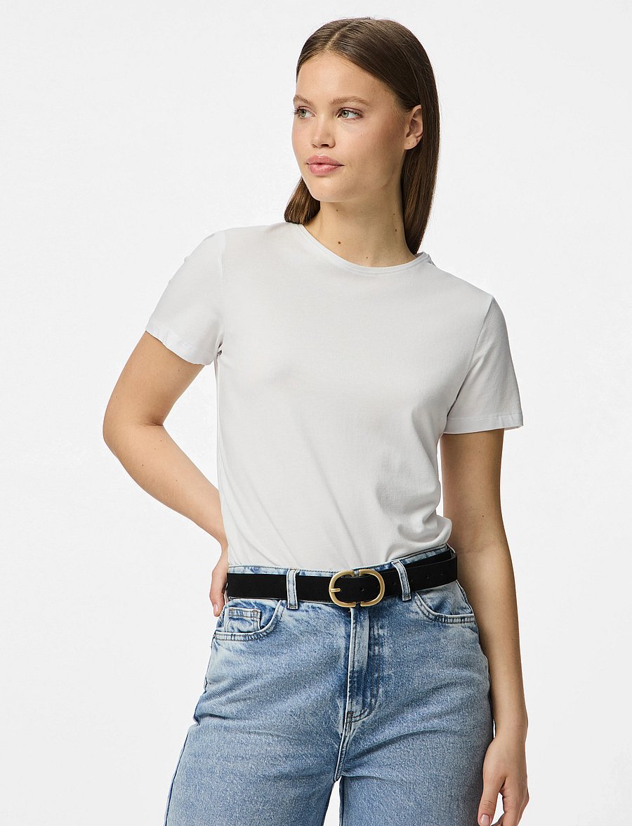 Pieces - PCJUVA SUEDE JEANS BELT NOOS - ledergürtel - black - 0