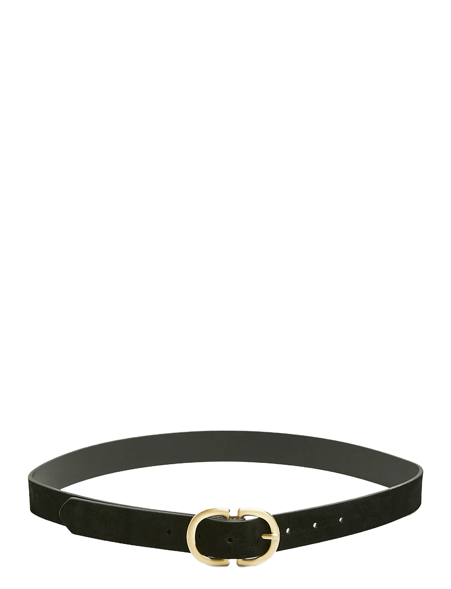 Pieces - PCJUVA SUEDE JEANS BELT NOOS - ledergürtel - black - 3