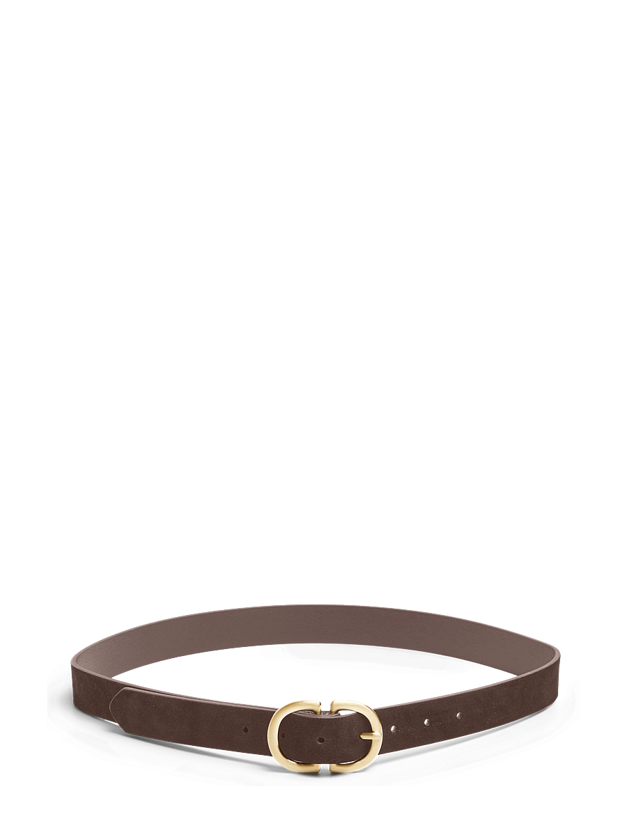 Pieces - PCJUVA SUEDE JEANS BELT NOOS - ledergürtel - hot fudge - 1