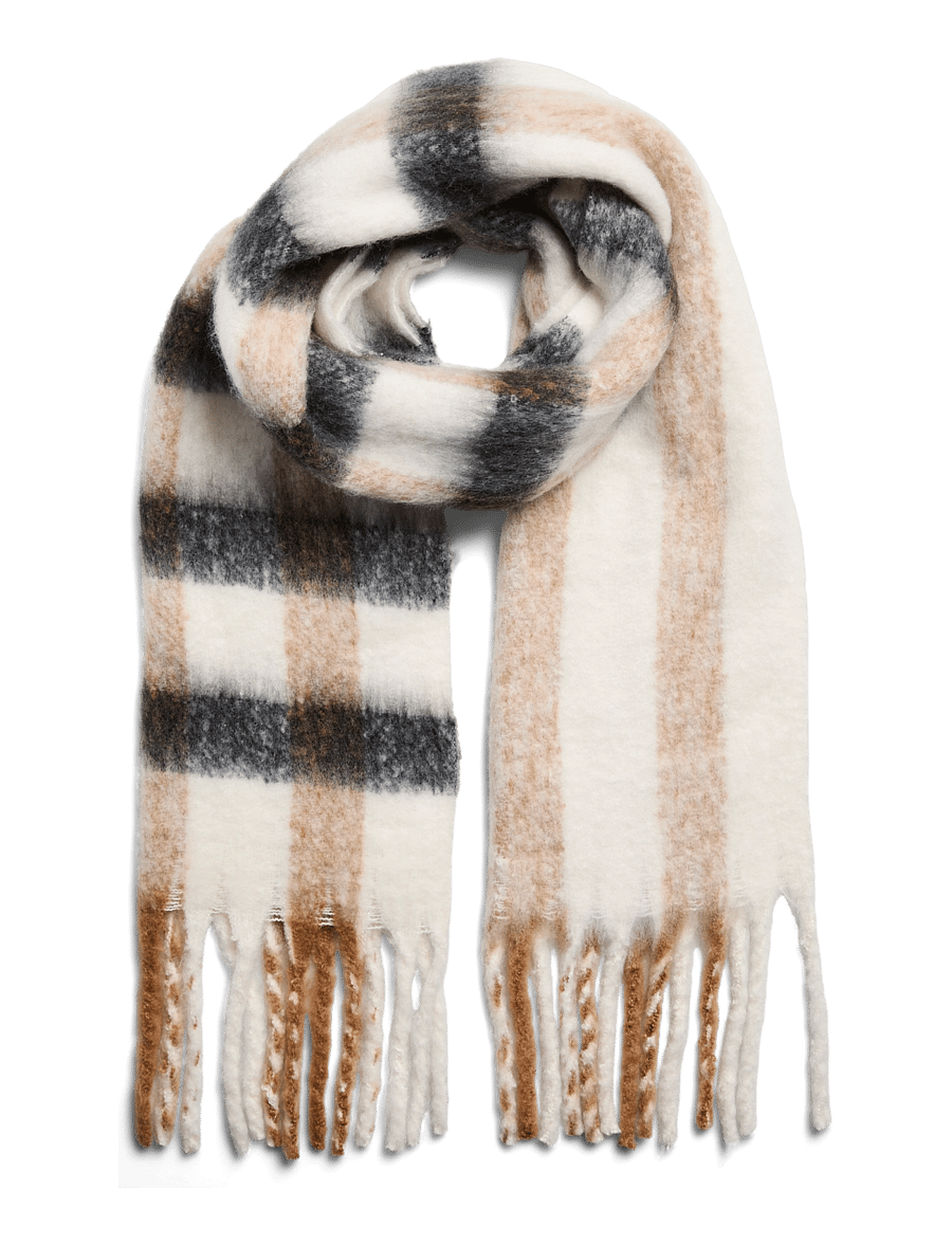 Pieces - PCBEA LONG SCARF NOOS BC - talvesallid - cloud dancer - 1