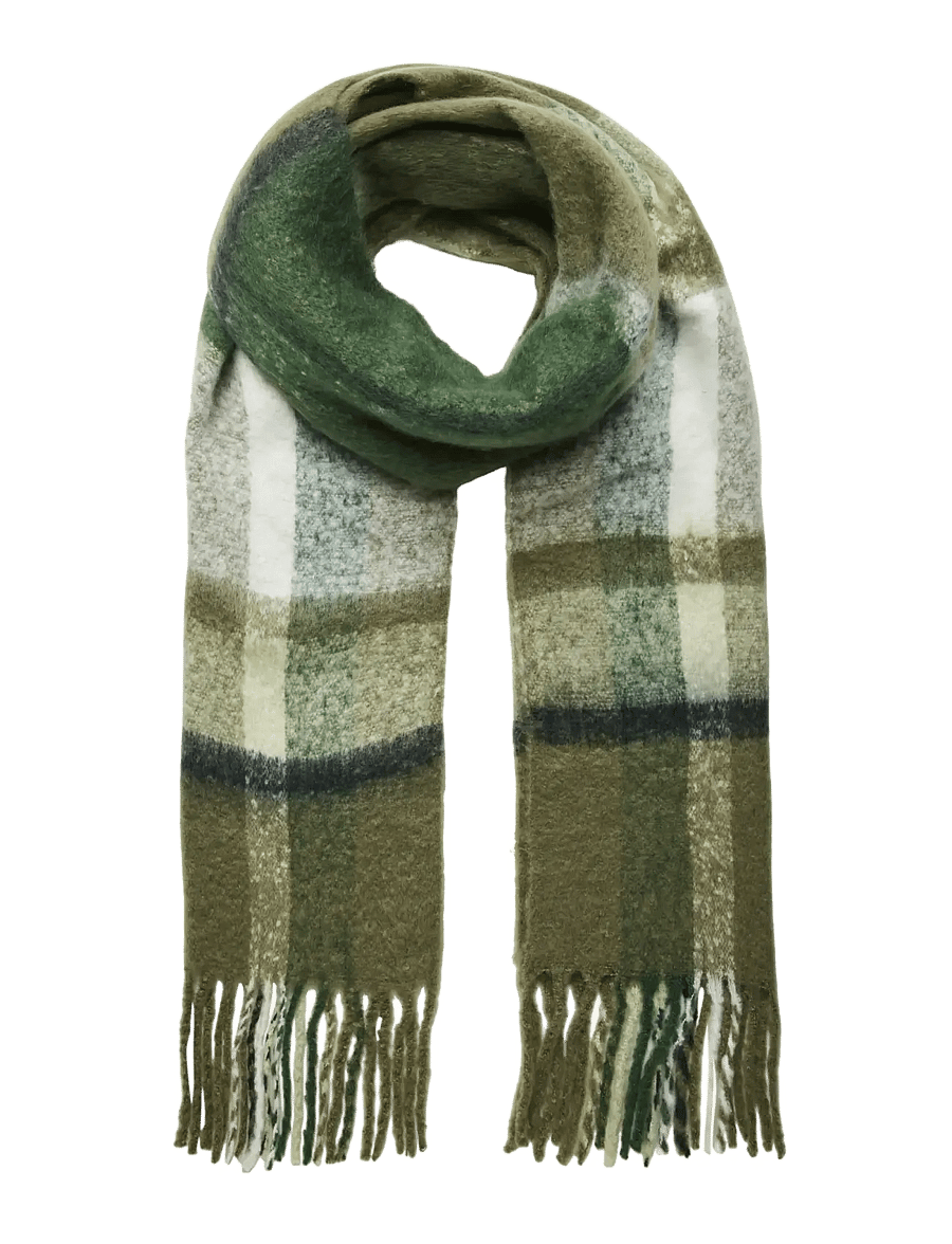 Pieces - PCBEA LONG SCARF NOOS BC - halsdukar - deep lichen green - 0