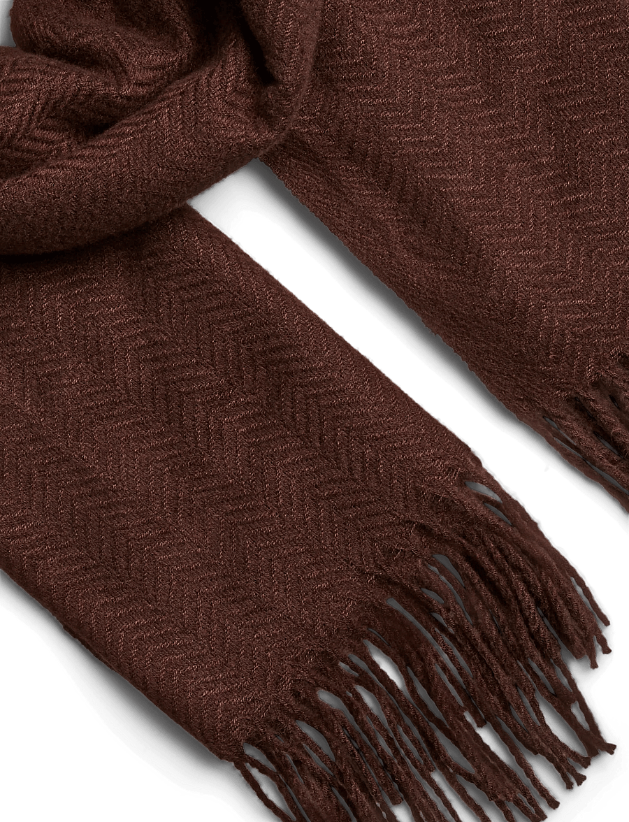 Pieces - PCKIAL NEW LONG SCARF NOOS BC - halsdukar - chicory coffee - 1