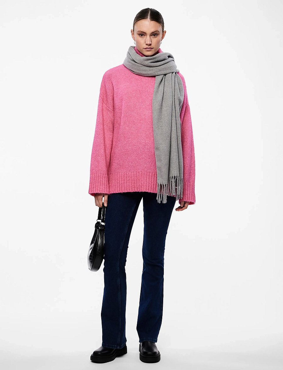 Pieces - PCKIAL NEW LONG SCARF NOOS BC - winterschals - light grey melange - 0