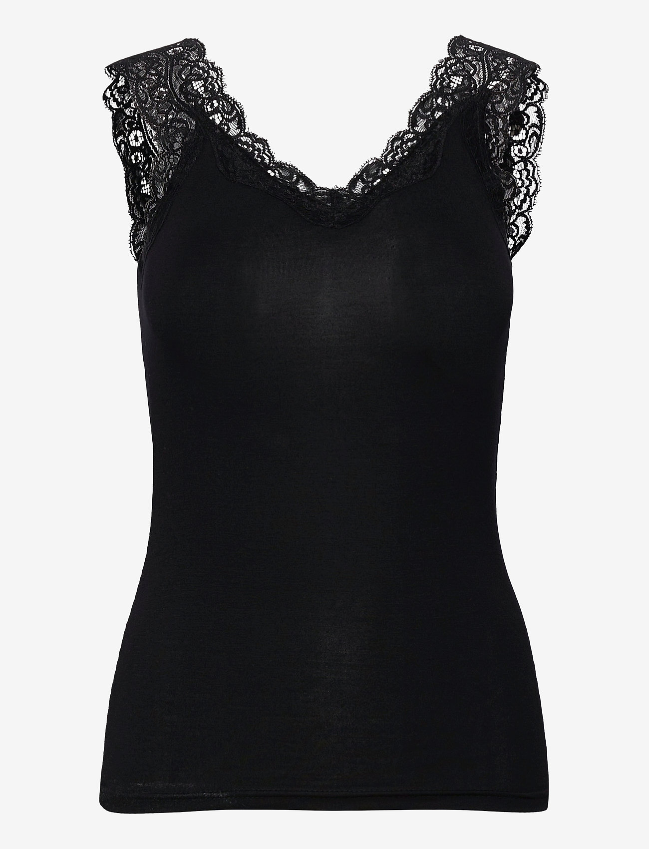 Pieces - PCBARBERA LACE TOP JRS NOOS BC - topid ja varrukateta alussärgid - black - 1