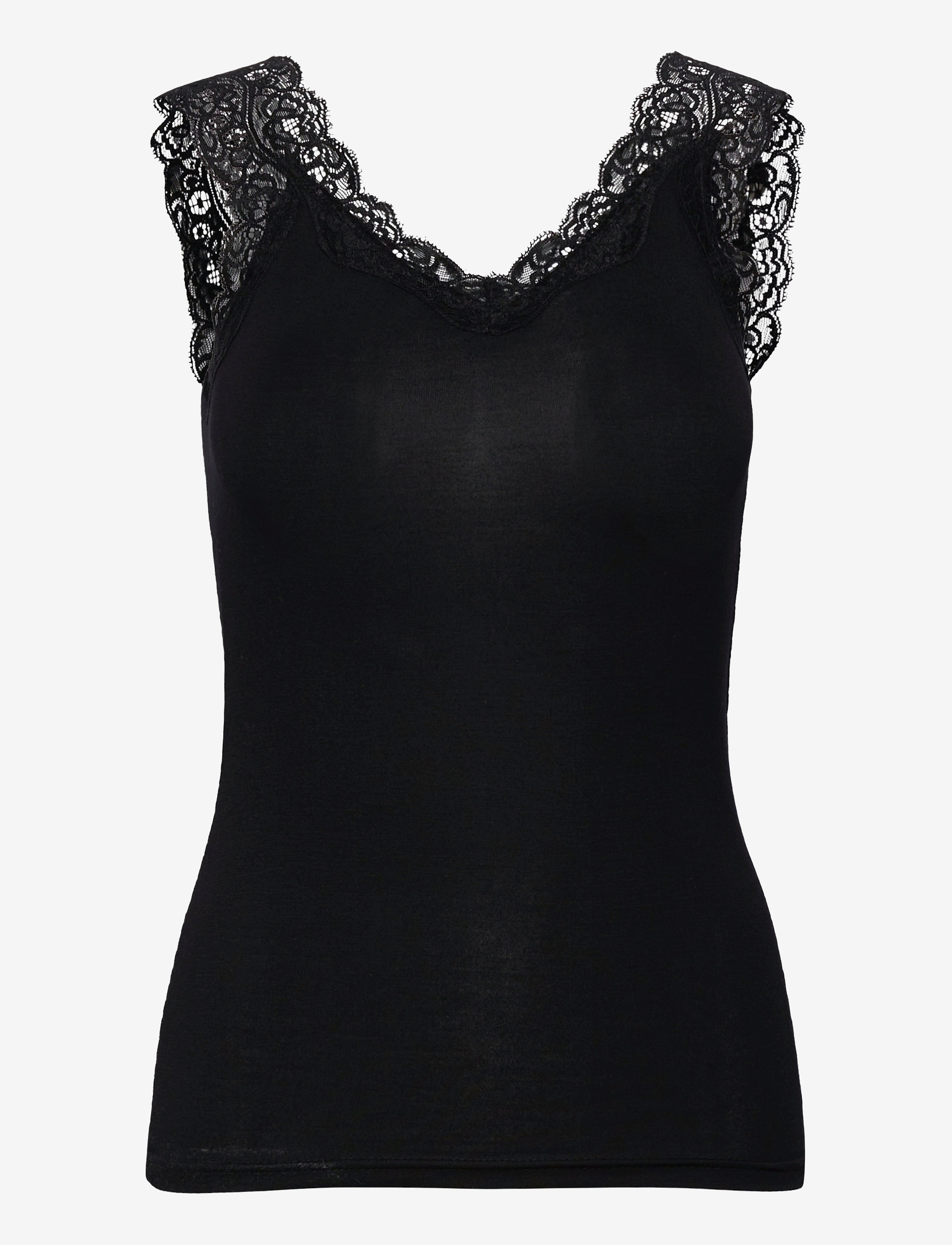 PCBARBERA LACE TOP JRS NOOS BC - BLACK
