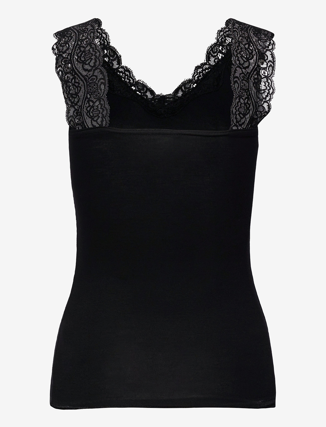 Pieces - PCBARBERA LACE TOP JRS NOOS BC - topid ja varrukateta alussärgid - black - 2