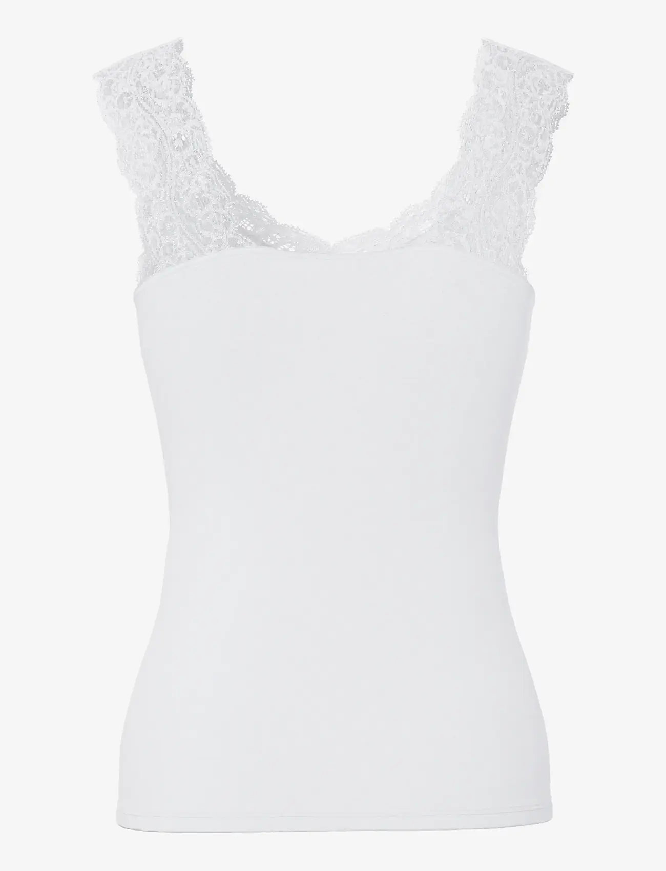 Pieces - PCBARBERA LACE TOP JRS NOOS BC - topy bez rękawów - bright white - 2