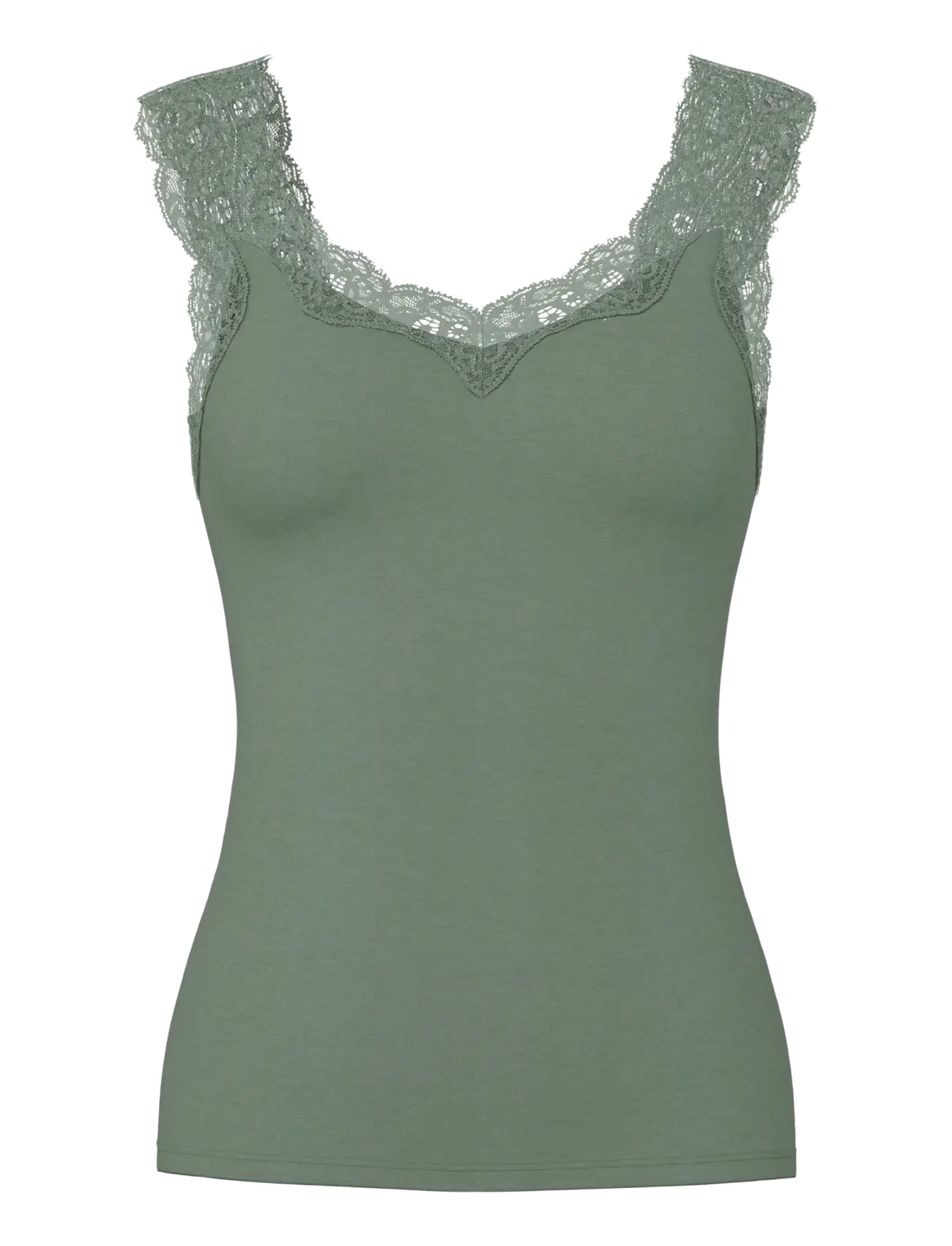 Pieces Pcbarbera Lace Top Jrs Noos Bc, Kvinder, Blonde Top, Grøn, Str: S