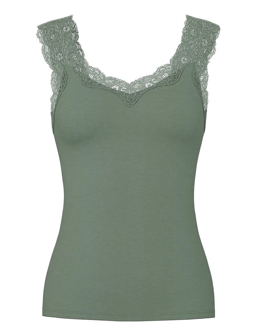 Pieces - PCBARBERA LACE TOP JRS NOOS BC - Ärmellose tops - castor gray - 0