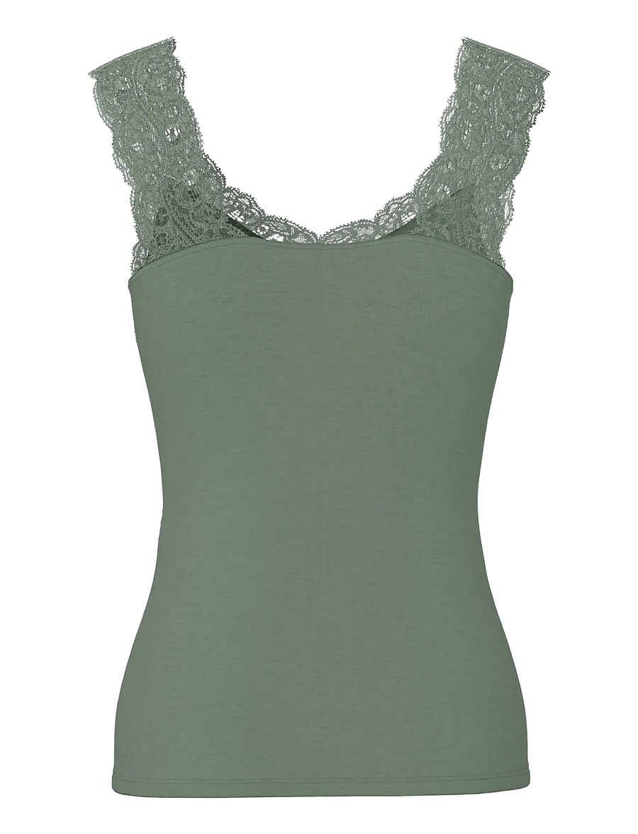 Pieces - PCBARBERA LACE TOP JRS NOOS BC - Ärmellose tops - castor gray - 1