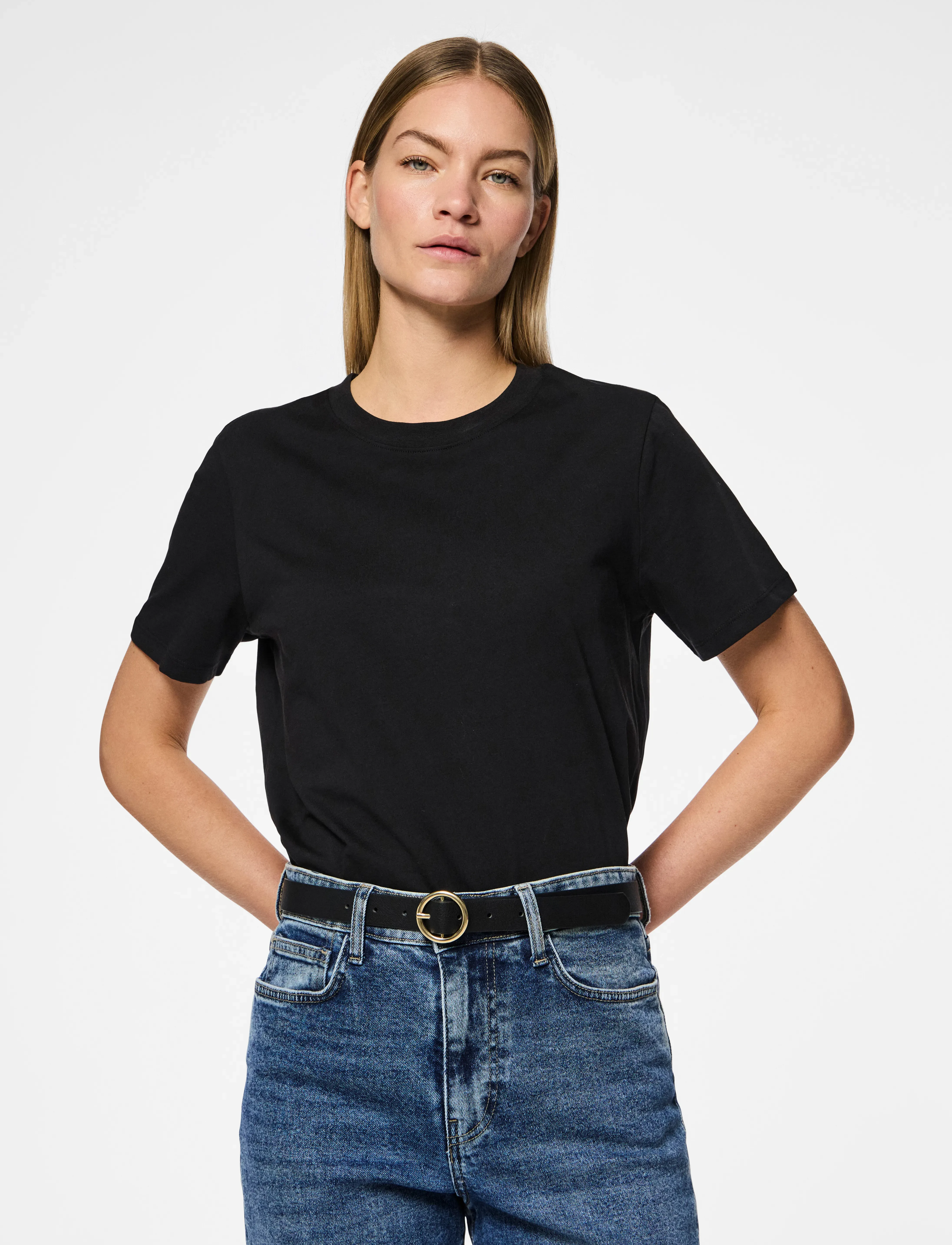 Pieces Pcbonna Jeans Belt Noos, 80, Accessories, Schwarz - Belts, Frauen