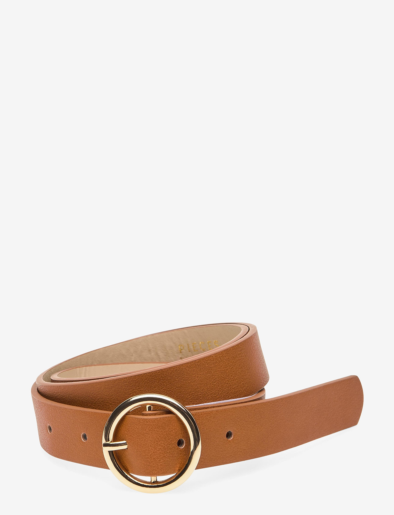 Pieces - PCBONNA JEANS BELT NOOS - casual gürtel - cognac - 0
