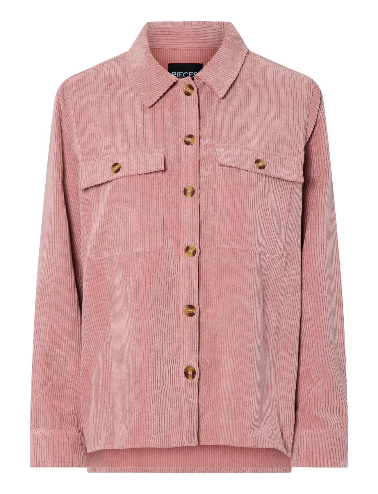 Pieces PCEFFI LS  CORDUROY SHIRT WVN NOOS BC - Riided - ASH ROSE / pink/rose
