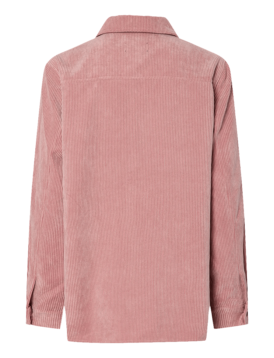 Pieces - PCEFFI LS CORDUROY SHIRT WVN NOOS BC - overshirts - ash rose - 2