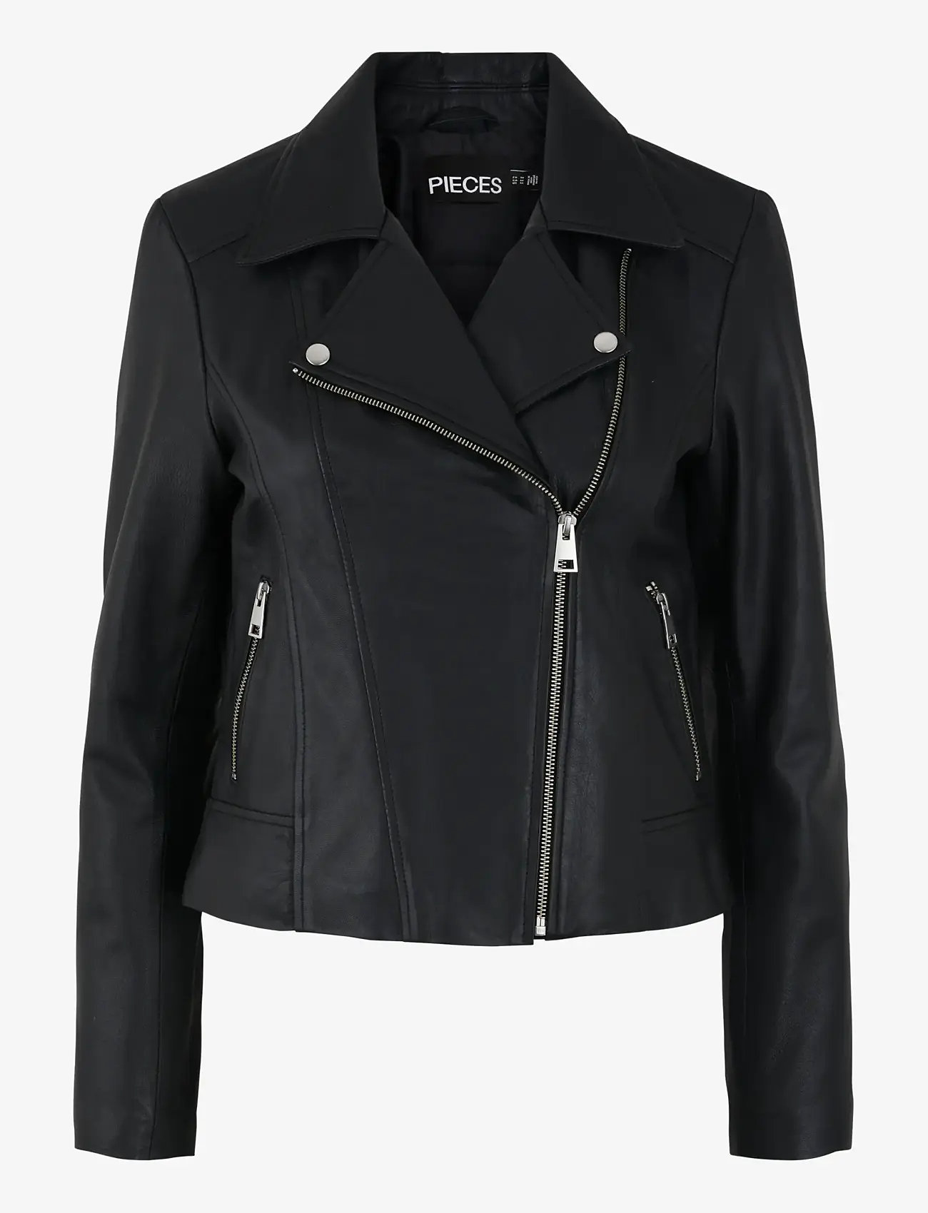 Pieces - PCSUSSE LEATHER JACKET NOOS - spring jackets - black - 1