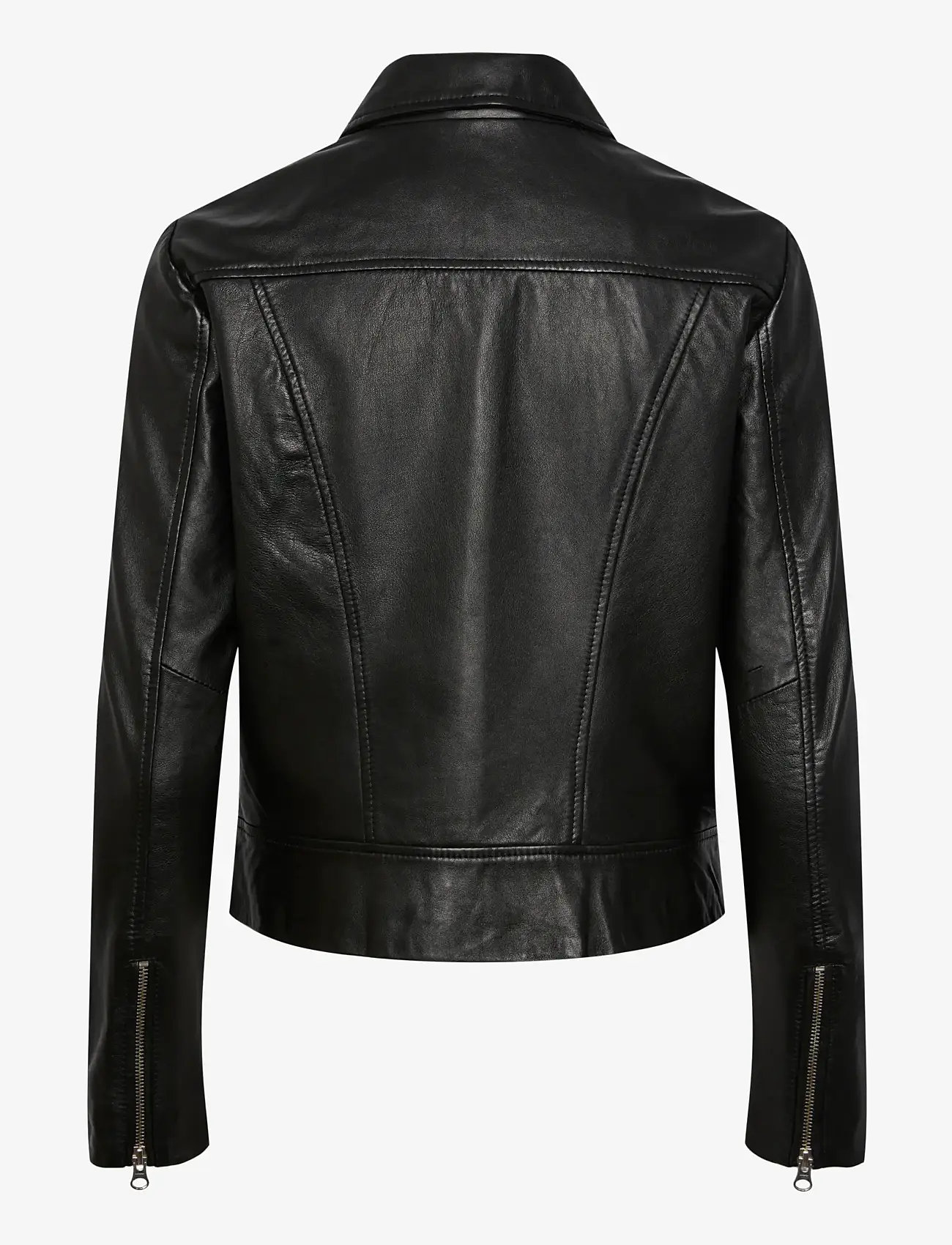 Pieces - PCSUSSE LEATHER JACKET NOOS - spring jackets - black - 2