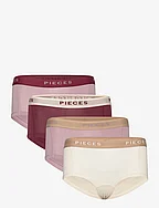 PCLOGO LADY 4 PACK SOLID NOOS BC - BIRCH