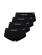 PCLOGO LADY 4 PACK SOLID NOOS BC - BLACK