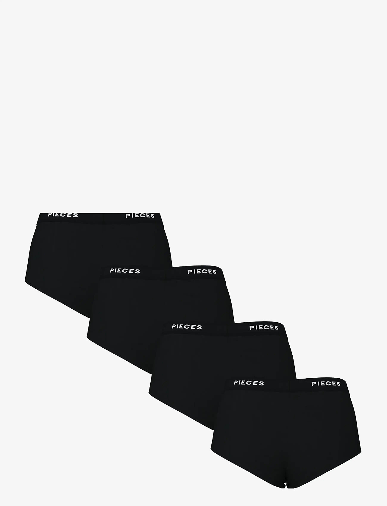 Pieces - PCLOGO LADY 4 PACK SOLID NOOS BC - gifts below 15000kr - black - 1