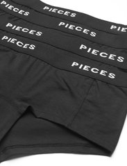 Pieces - PCLOGO LADY 4 PACK SOLID NOOS BC - najniższe ceny - black - 2