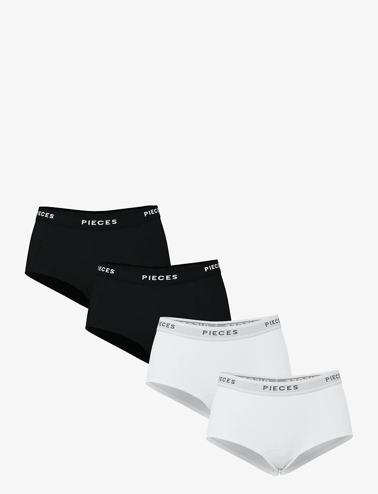 Pieces - PCLOGO LADY 4 PACK SOLID NOOS BC - geschenke unter chf 50 - black - 0
