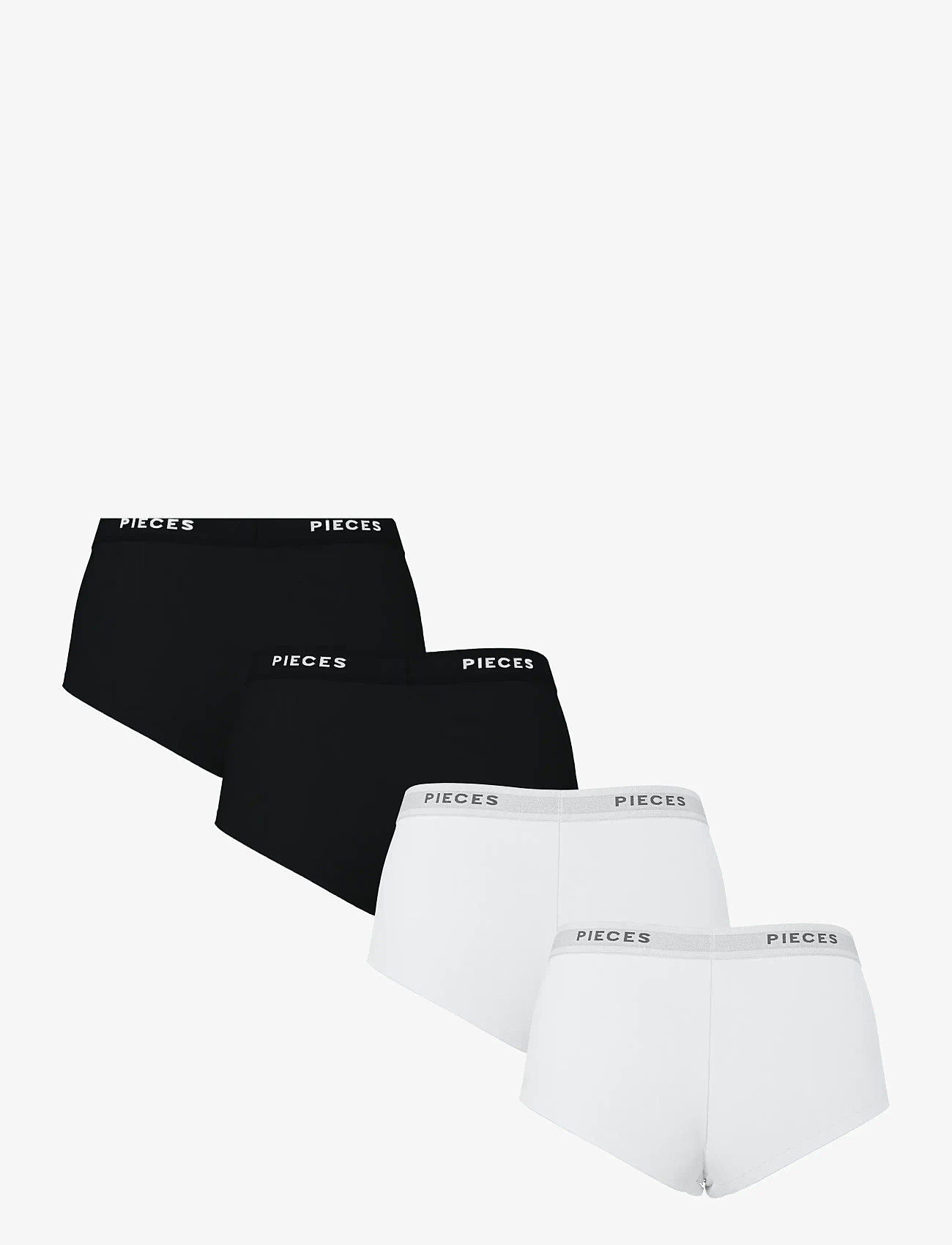 Pieces - PCLOGO LADY 4 PACK SOLID NOOS BC - geschenke unter chf 50 - black - 1
