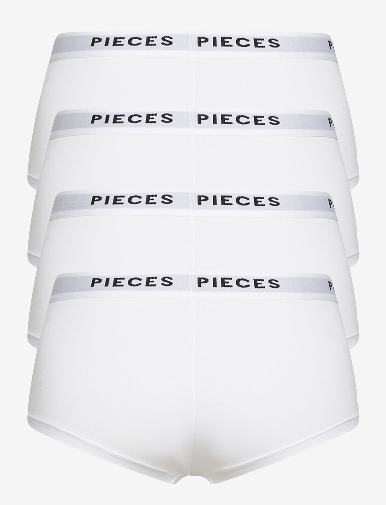 Pieces - PCLOGO LADY 4 PACK SOLID NOOS BC - madalaimad hinnad - bright white - 3
