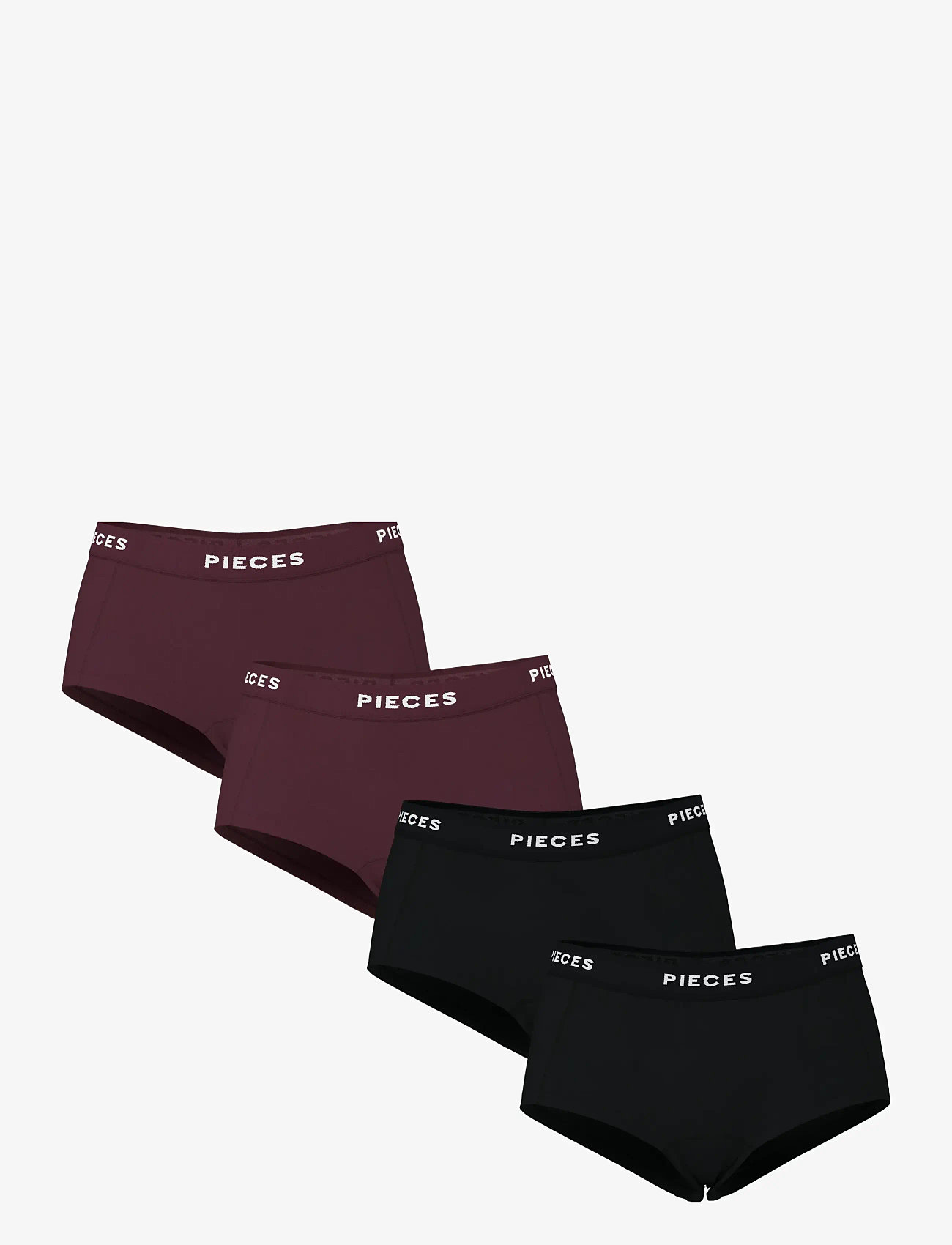 Pieces - PCLOGO LADY 4 PACK SOLID NOOS BC - die niedrigsten preise - winetasting - 1