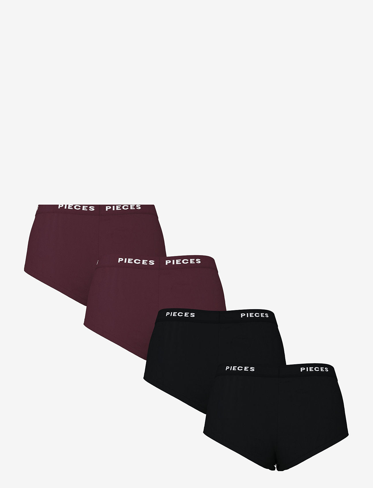 Pieces - PCLOGO LADY 4 PACK SOLID NOOS BC - die niedrigsten preise - winetasting - 2