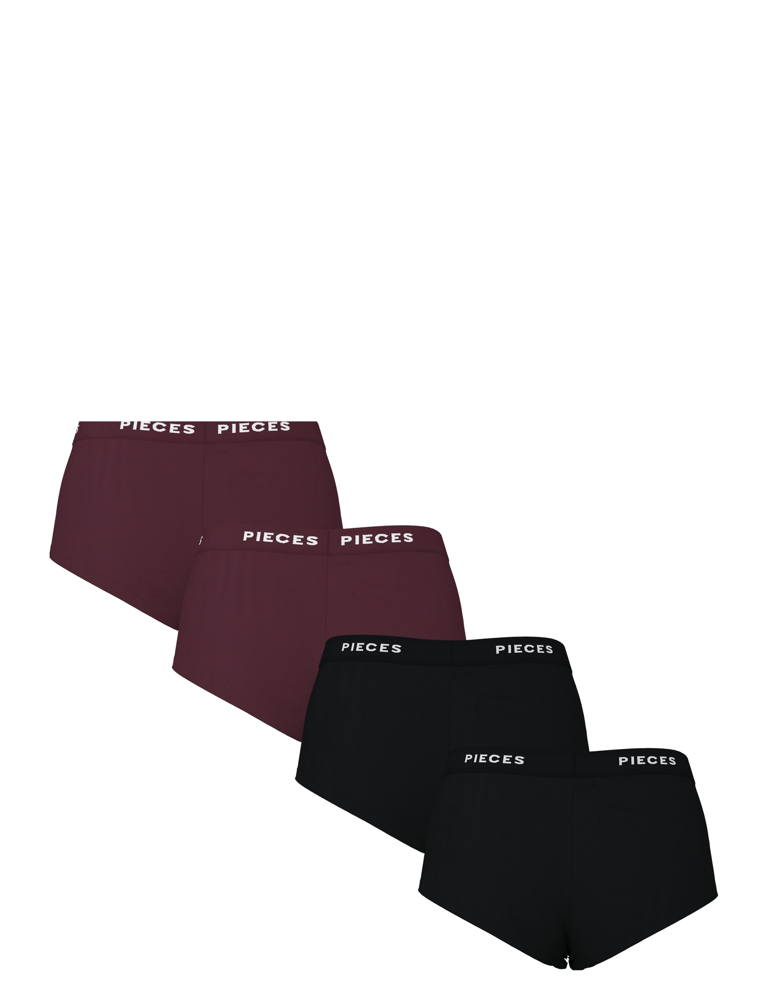 Pieces - PCLOGO LADY 4 PACK SOLID NOOS BC - die niedrigsten preise - winetasting - 2