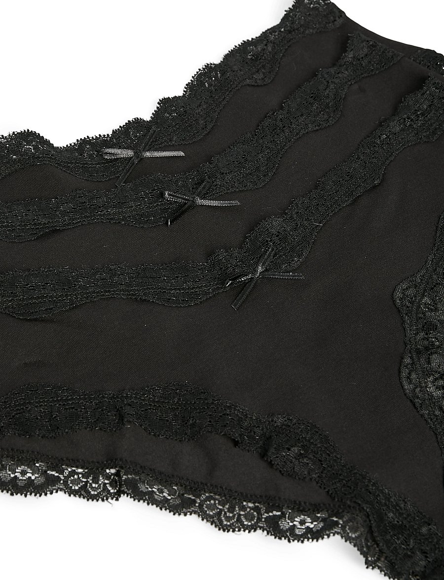 Pieces - PCNOLA LOW CUT HIPSTER 3-PACK NOOS - slips - black - 2