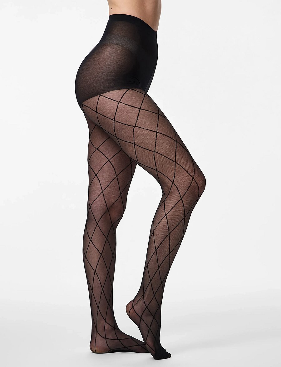 Pieces - PCRABINE TIGHTS NOOS - erityistilaisuudet - black - 0
