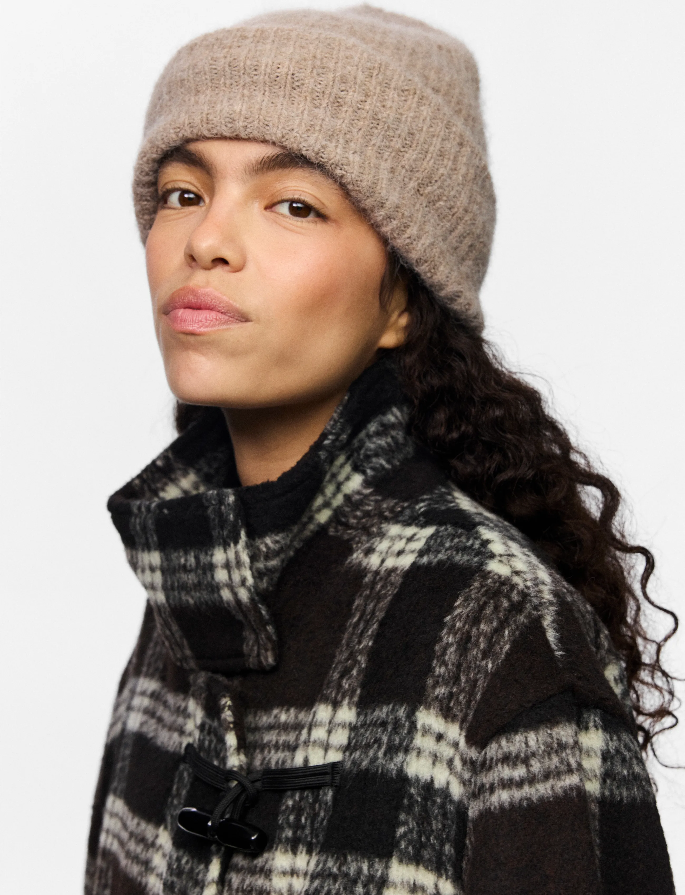 Pieces - PCBERA ALPACA BLEND HOOD NOOS BC - beanies - silver mink - 3