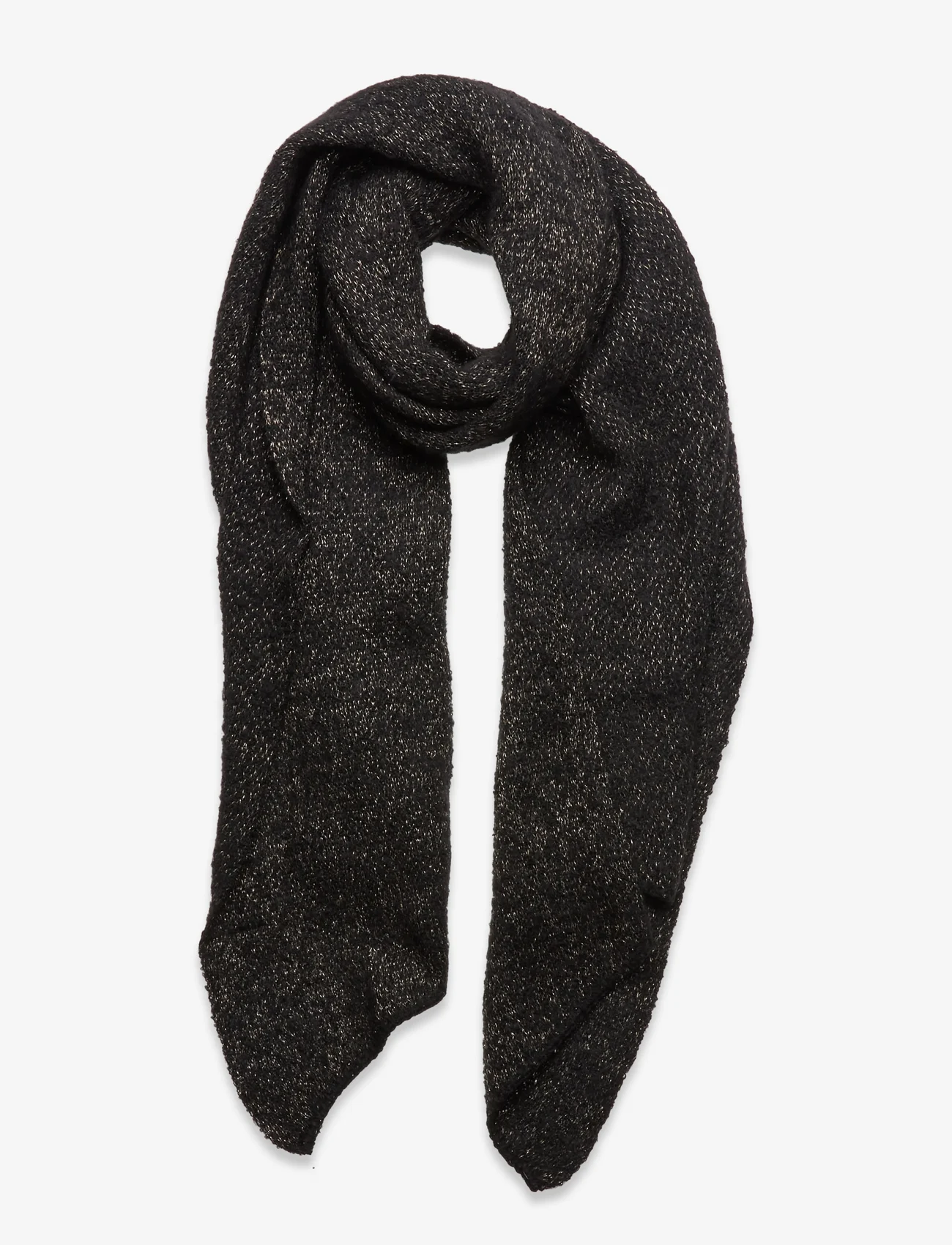 Pieces - PCPYRON LONG SCARF LUREX NOOS BC - mažiausios kainos - black - 0