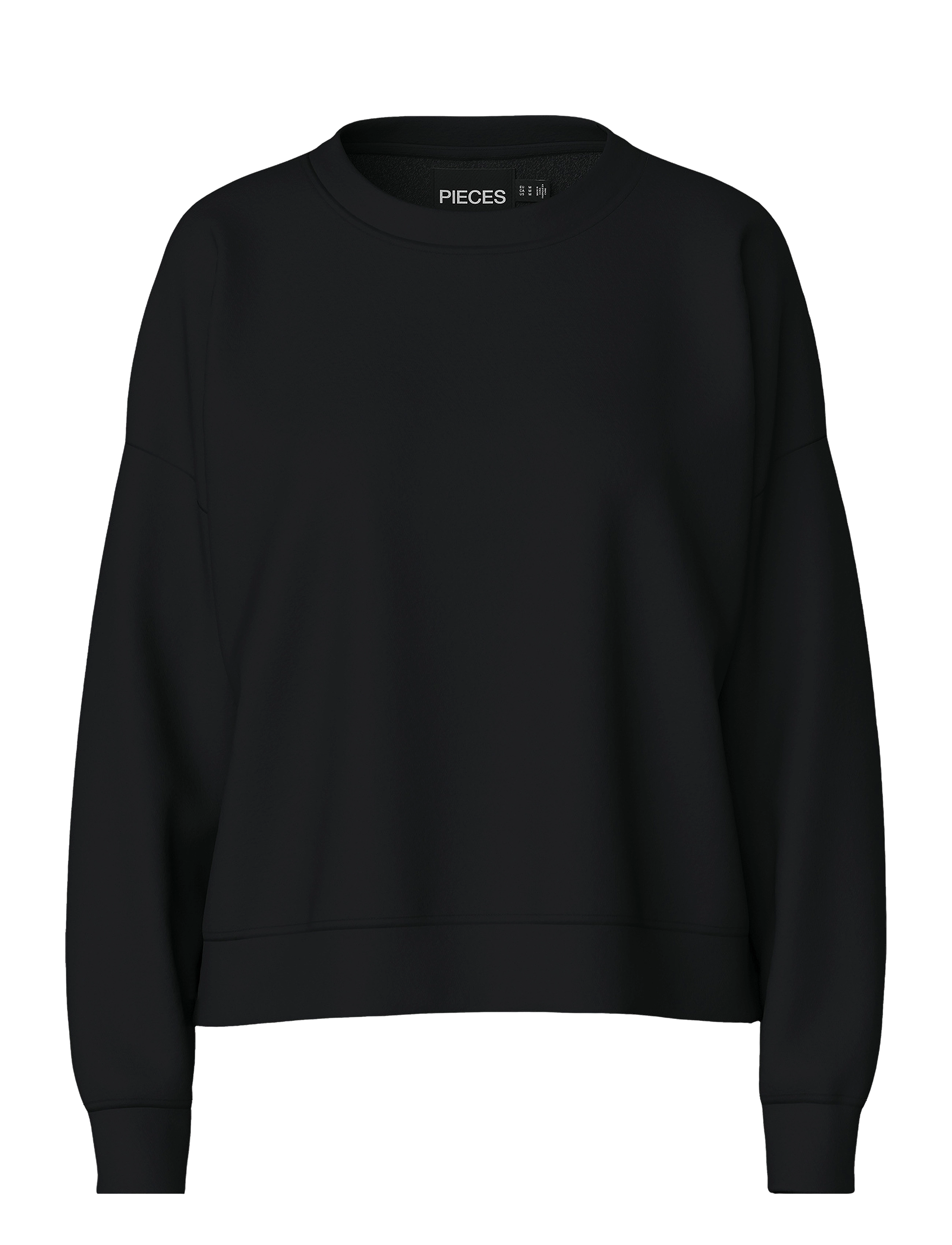 PIECES Pcchilli Ls Sweat Noos Bc Schwarz - XL - Damen