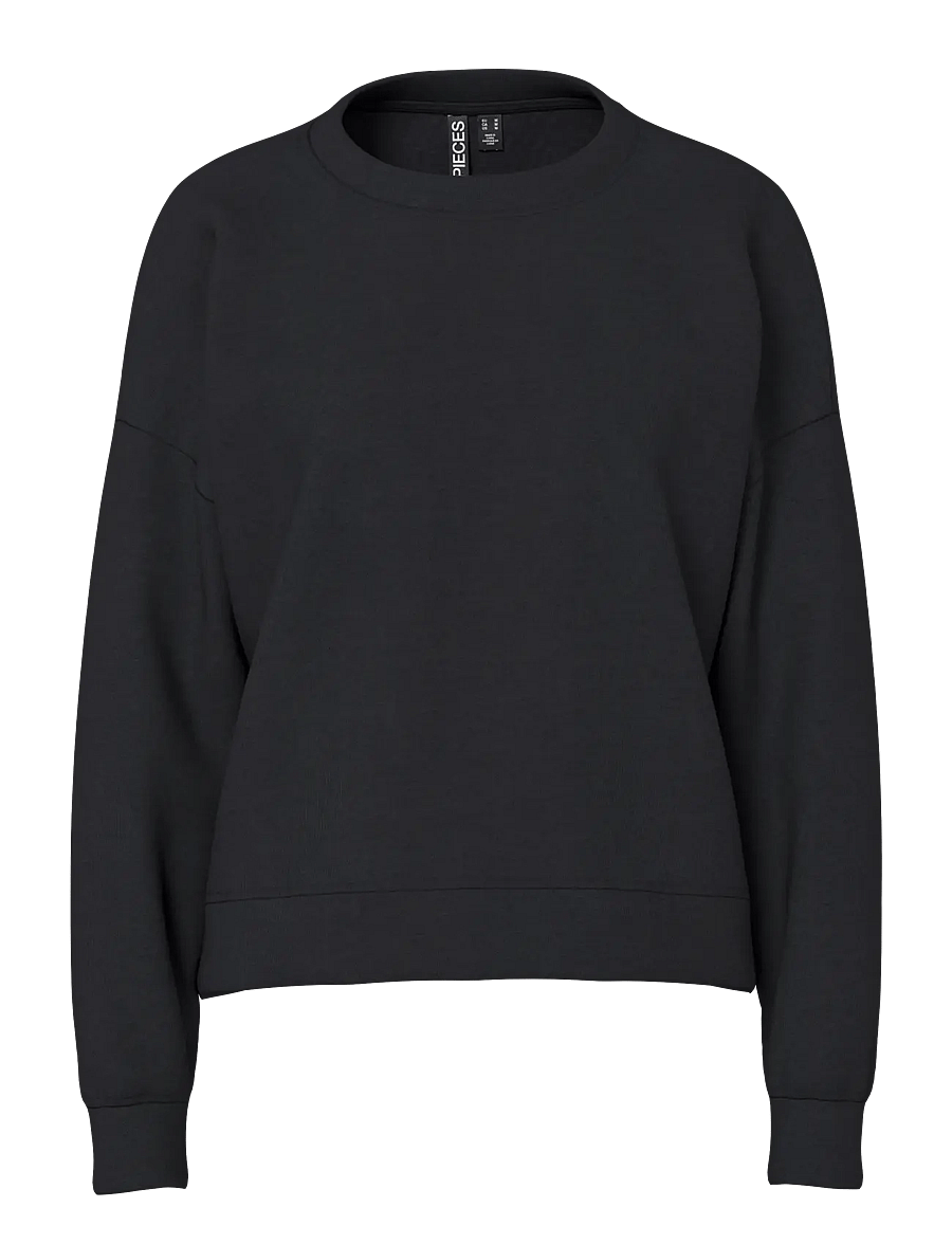 Pieces - PCCHILLI LS SWEAT NOOS BC - sweatshirts - black - 1