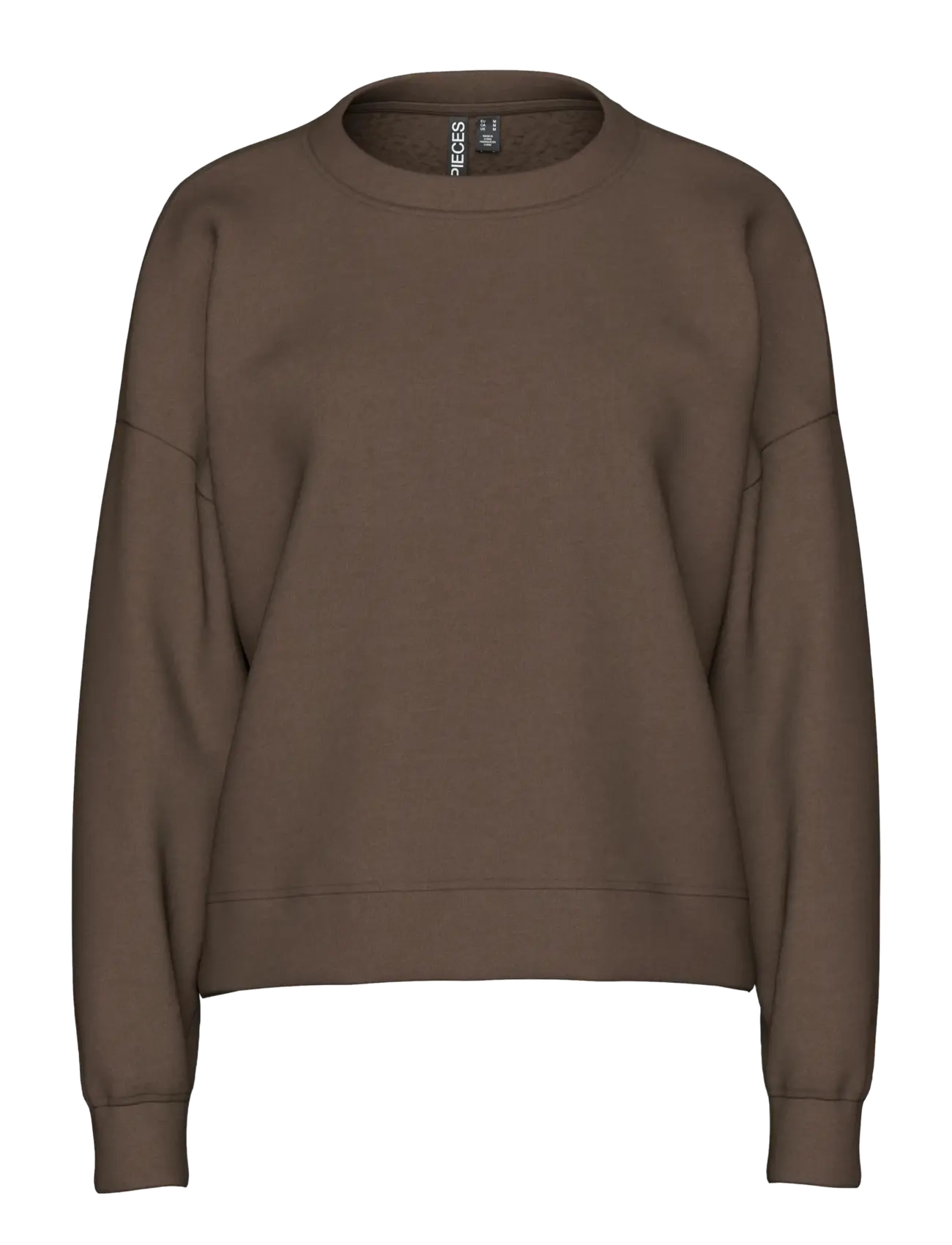 PIECES Pcchilli Ls Sweat Noos Bc Braun - L - Damen