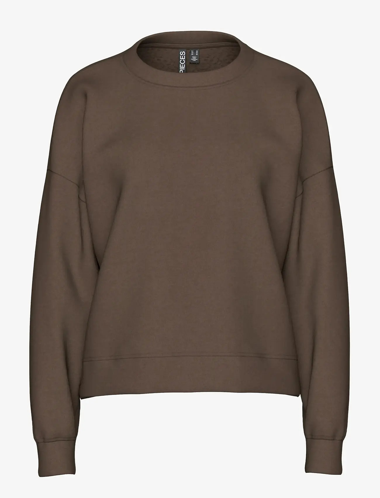 Pieces - PCCHILLI LS SWEAT NOOS BC - vardagsstil - hot fudge - 1