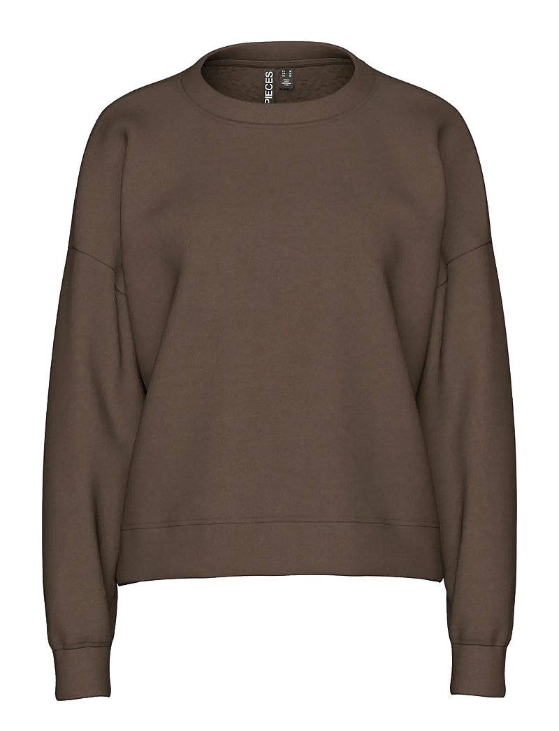 Pieces - PCCHILLI LS SWEAT NOOS BC - vardagsstil - hot fudge - 1