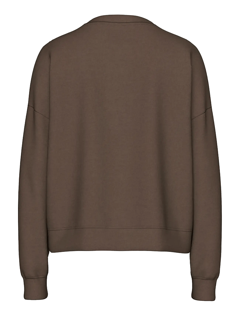 Pieces - PCCHILLI LS SWEAT NOOS BC - vardagsstil - hot fudge - 2