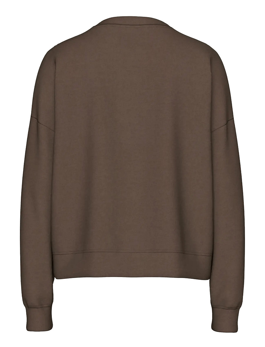 Pieces - PCCHILLI LS SWEAT NOOS BC - dressipluusid - hot fudge - 2