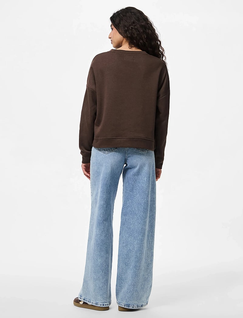 Pieces - PCCHILLI LS SWEAT NOOS BC - vardagsstil - hot fudge - 3