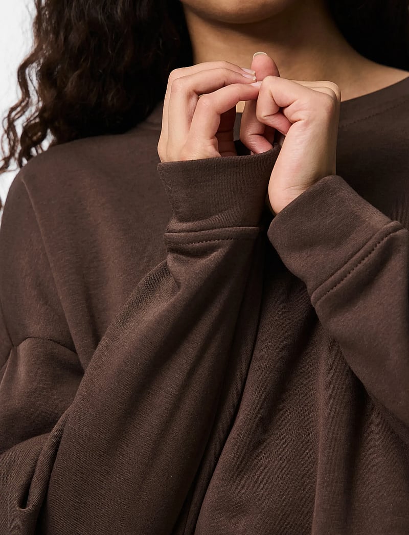 Pieces - PCCHILLI LS SWEAT NOOS BC - vardagsstil - hot fudge - 5