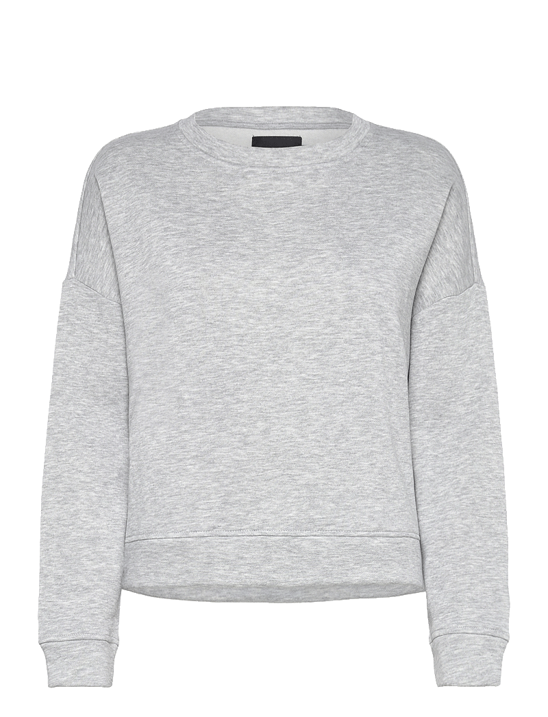 Pieces - PCCHILLI LS SWEAT NOOS BC - hverdags stil - light grey melange - 1