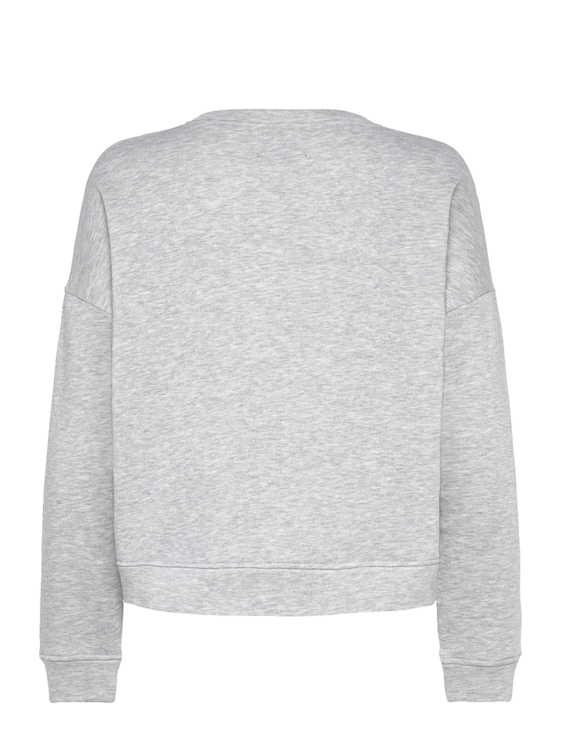 Pieces - PCCHILLI LS SWEAT NOOS BC - hverdags stil - light grey melange - 2